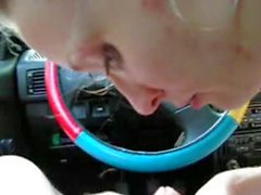 Outdoor and Car facial compilation. Some Slo-Mo.