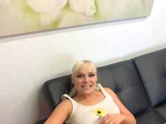 Fake Agent UK Beautiful blonde MILF gives blowjob