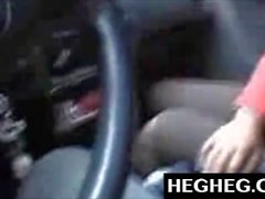 Amateur Latina Gives BJ and Gets Fucked in the Car. Public Amateur Sex POV