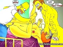 Simpsons hentai porn parody