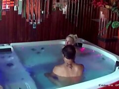 French blonde Milf gets fucked in a jacuzzi