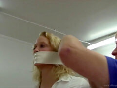 Bound gagged, daughter tied up