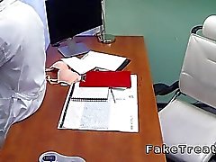 Doctor fucks his old brunette friend