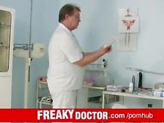 Gynecological check-up of hottest czech babe Rachel Evans