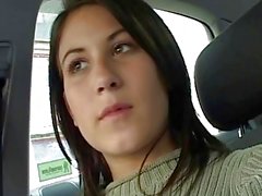 Amateur Veronika fucks in the car for some money