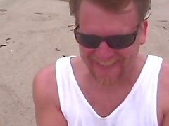 Super fat beach patrol babe greasy pussy pumping fun