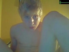 Danish Hot Blond Boy Player His Stiff Cock Until Cumshot On Webcam Show